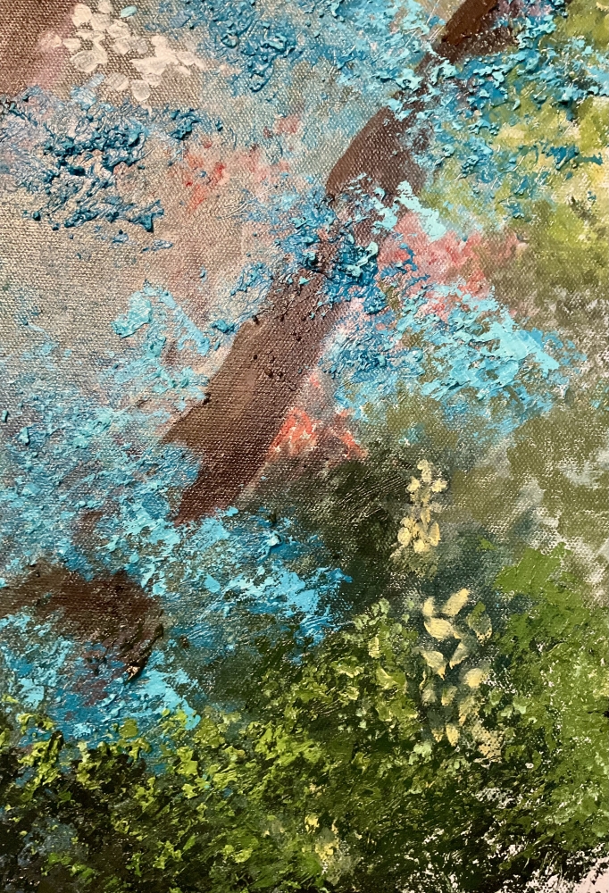 Waterfall in Oil and Textures 