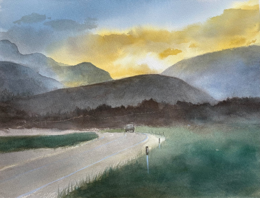 Chasing the Light (Watercolour - Original)