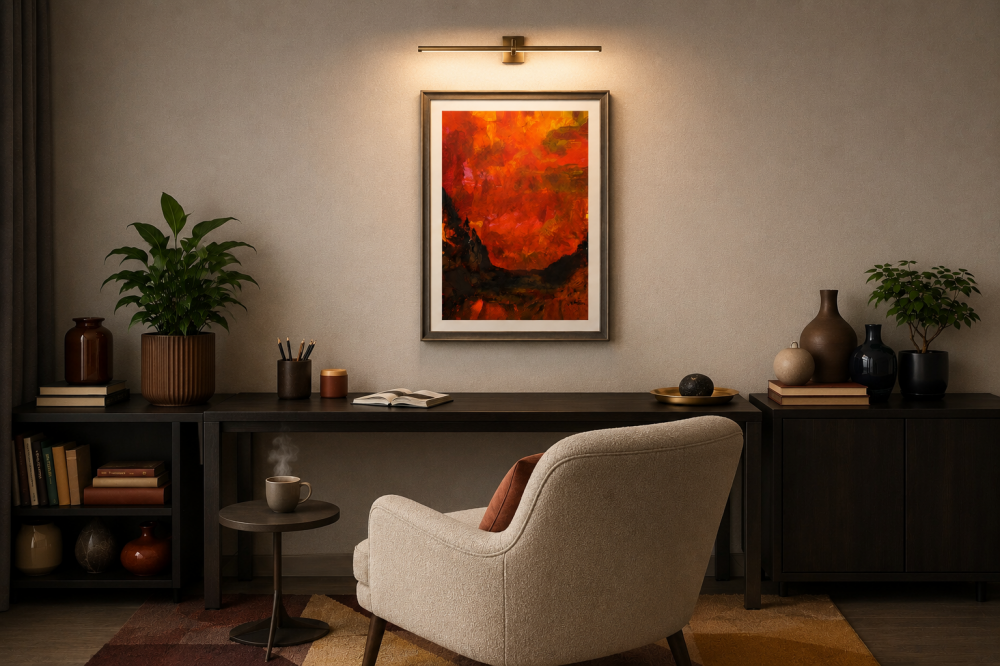 Planet of Exile - literary abstract acrylic by Jarek Filipowicz