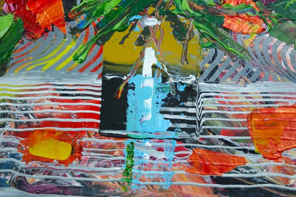 Mass Bouquet in Vase Abstract 756