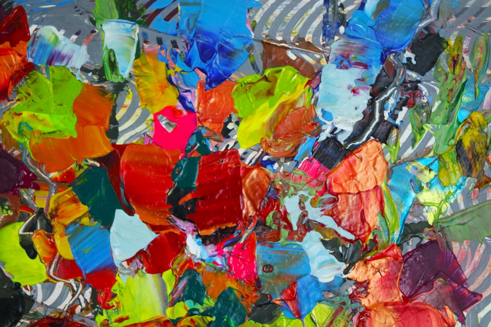 Mass Bouquet in Vase Abstract 756