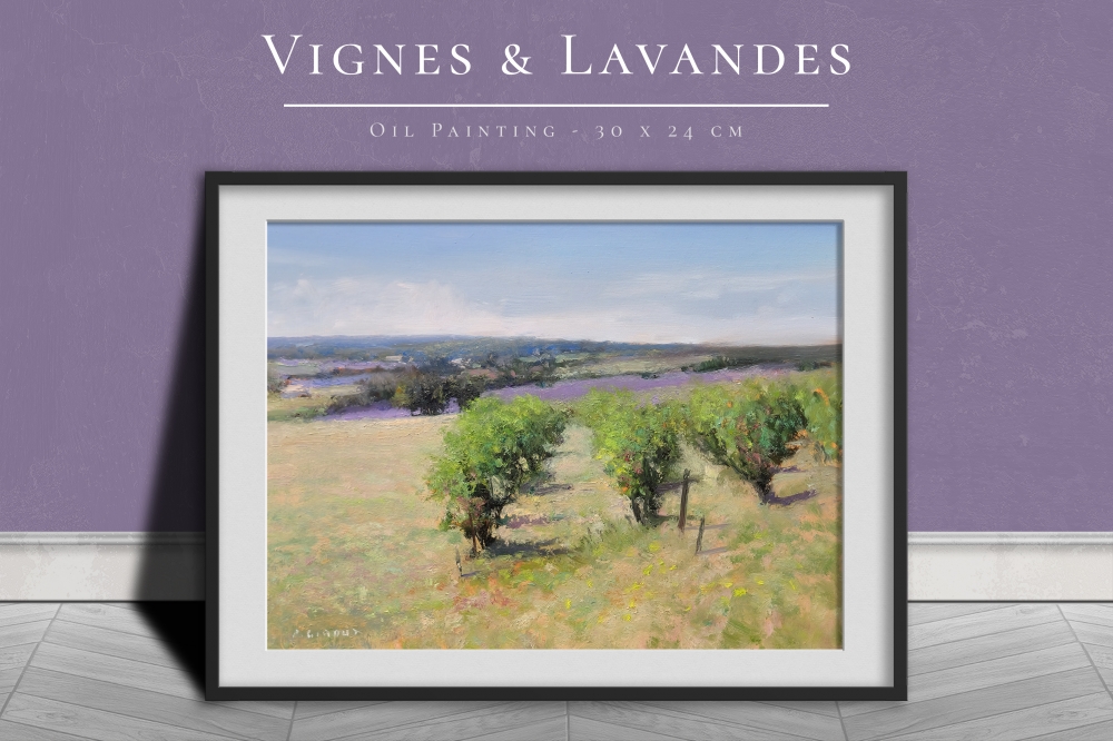 Vineyards and lavender fields