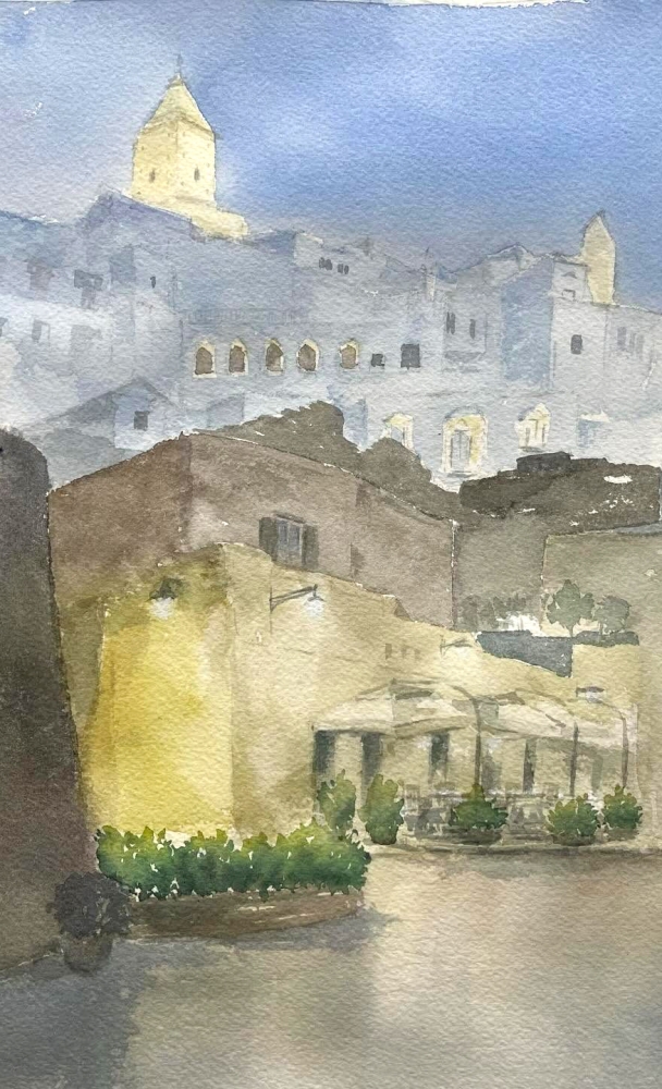 Whispers of the Old Town (Watercolour - Original)