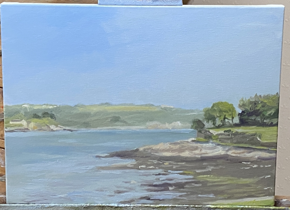 Plymouth sound from Cremyll, Cornwall of a summer's evening