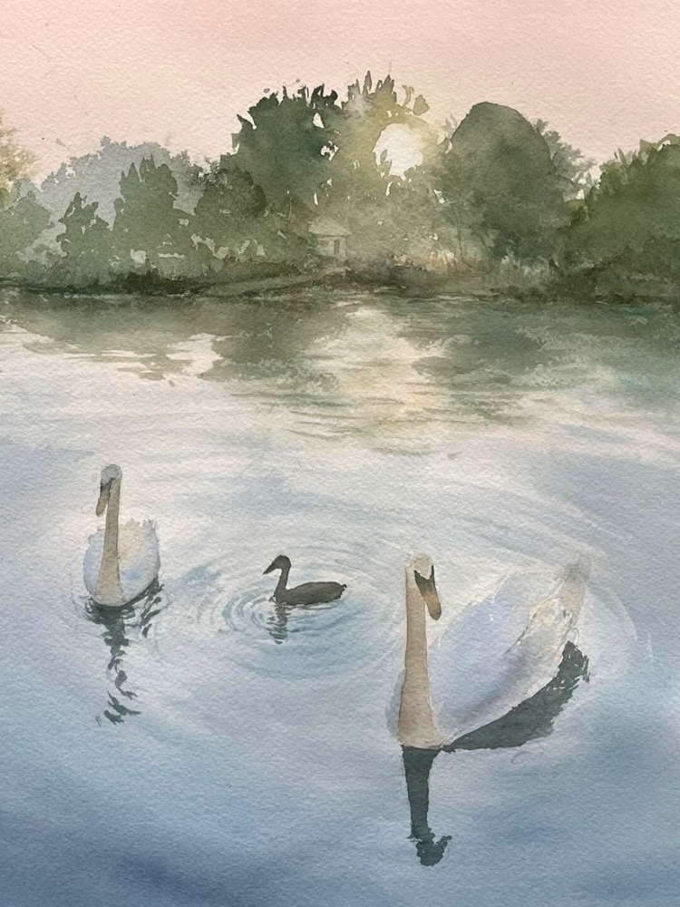 Pastel Symphony (Watercolour - Original)