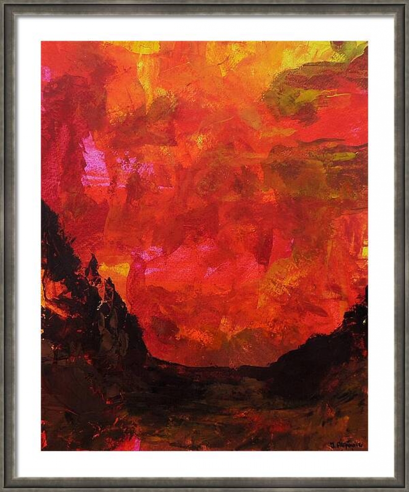 Planet of Exile - literary abstract acrylic by Jarek Filipowicz