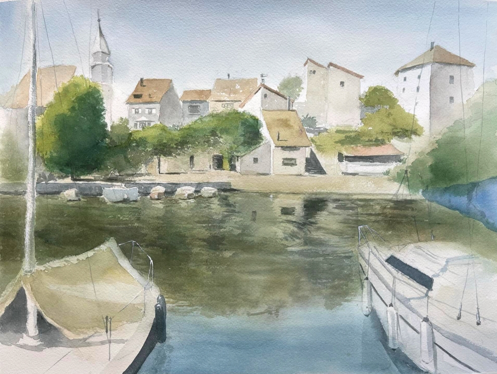 Harbor of Whispers (Watercolour - Original)