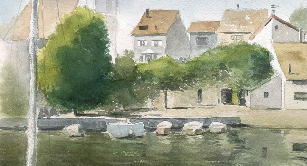 Harbor of Whispers (Watercolour - Original)