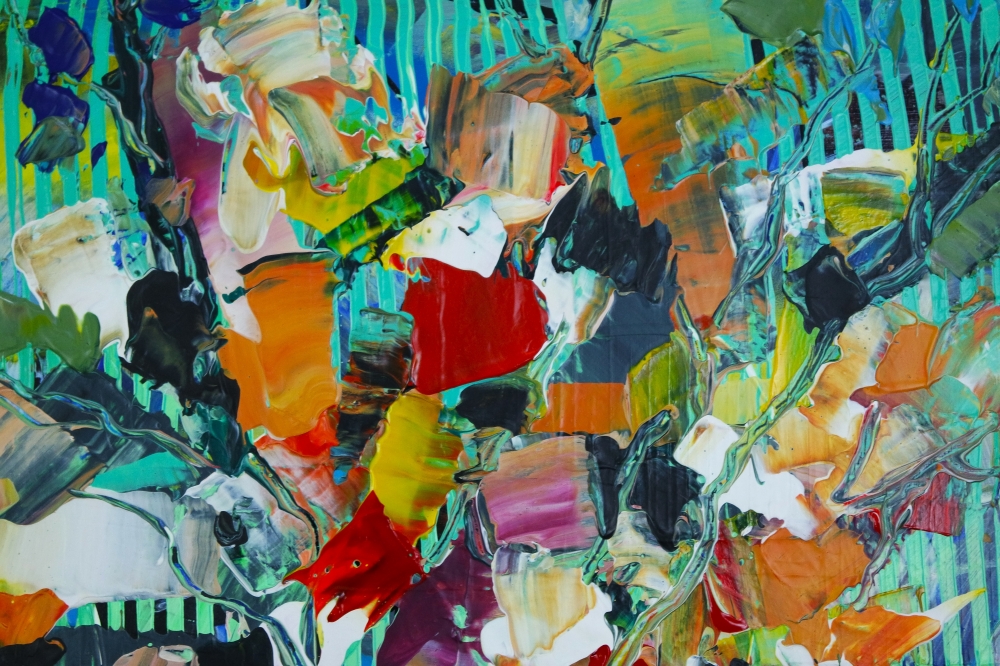 Riot of Color Bouquet Abstract 750