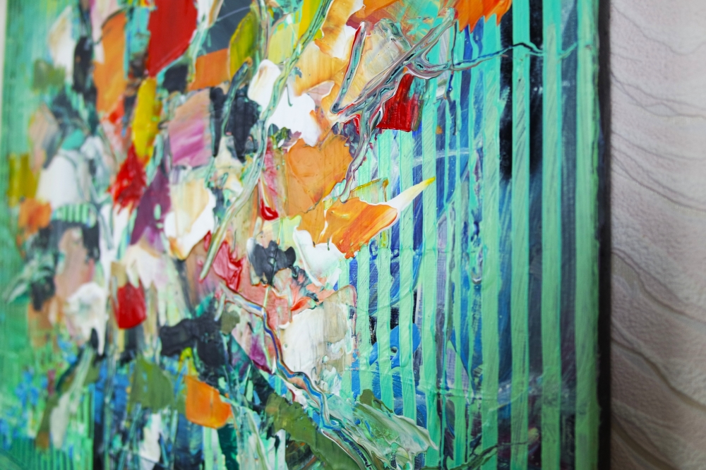 Riot of Color Bouquet Abstract 750