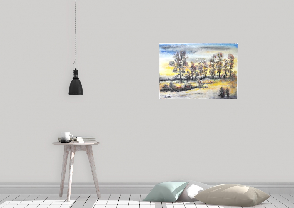 Canadian landscape 9, 11x15 inch, water colors SKU 4029 