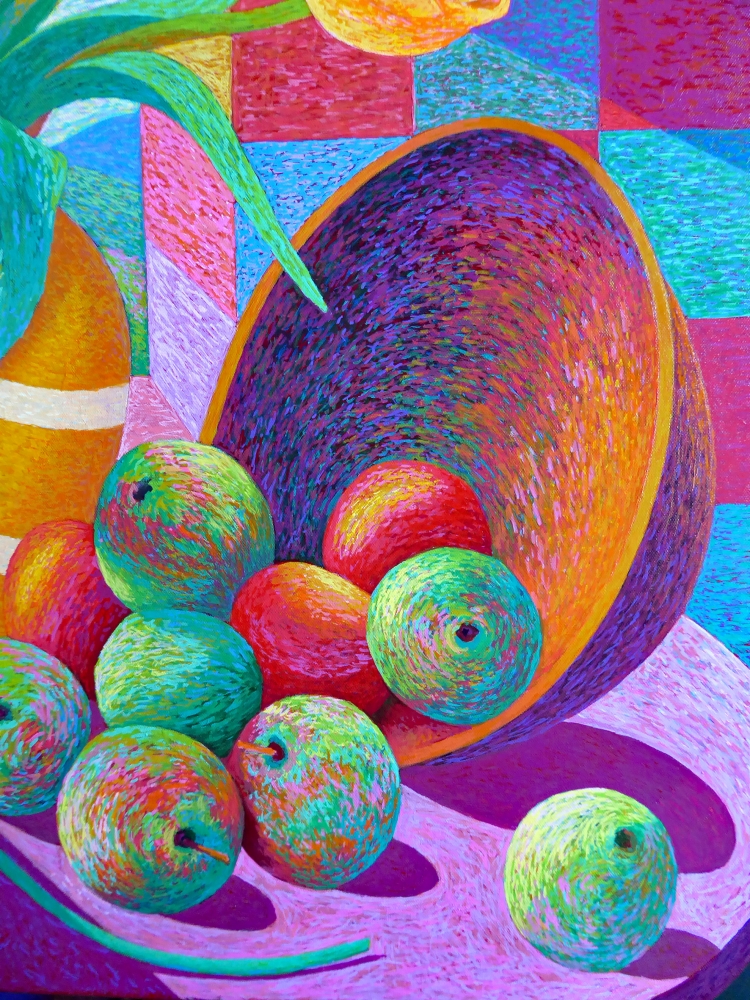 STILL LIFE OF FRUITS & FLOWERS