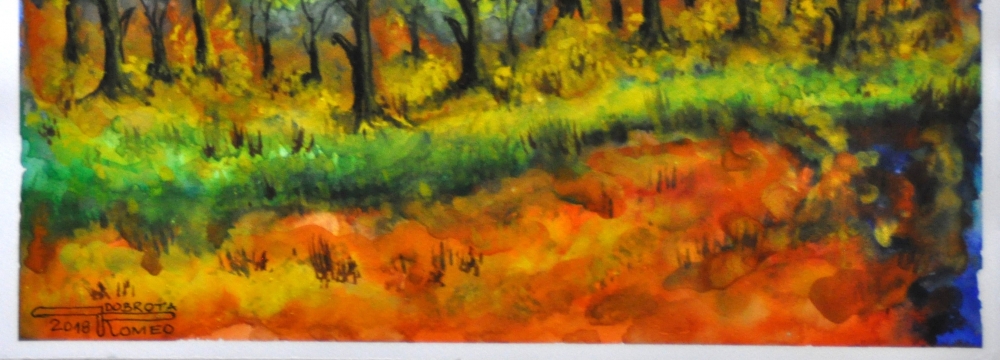The spring, 11x15 inch, watercolors on cold press paper, SKU 4031 