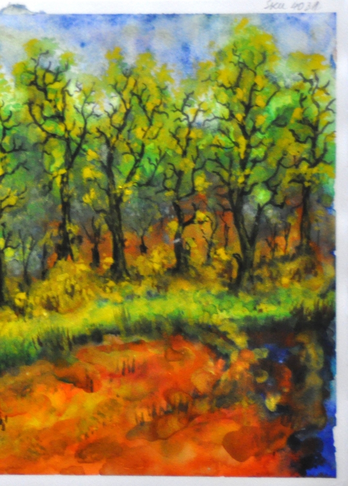 The spring, 11x15 inch, watercolors on cold press paper, SKU 4031 
