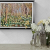 Woodland with Daffodils and Bluebells