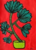 Palm Tree in a green pot 