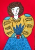 Woman with a pot of plant