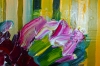 Bloom of flowers in round vase expressions 831