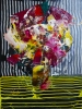 Bouquet of flowers in vase on table expressions 815