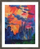 City of Illusions — Literary Abstract Acrylic by Jarek Filipowicz