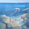 Enchanted, a blue seascape with birds