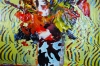 Flourish of flowers in vase on table expressions 805