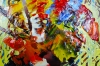 Flourish of flowers in vase on table expressions 805