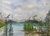 The calm of Lake Maligne