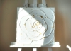 Little White Rose with a Touch of Gold III. (3I25)