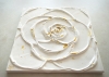 Little White Rose with a Touch of Gold III. (3I25)