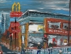 Manchester skyline Mcdonalds where the Rialto Salford used to be 
