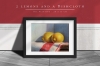 Two lemons and a dishcloth