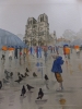 Notre Dame de Paris in the rain