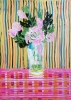 Pink flowers in vase on table expressions 800
