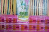 Pink flowers in vase on table expressions 800