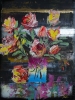 Roses in Abstract Vase 740