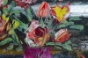 Roses in Abstract Vase 740