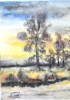 Canadian landscape 9, 11x15 inch, water colors SKU 4029 