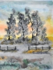 Canadian landscape, 12x17.5 inch, watercolors on cold press paper SKU 4033 