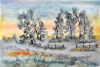 Canadian landscape, 12x17.5 inch, watercolors on cold press paper SKU 4033 