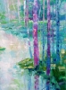 Spring speaking in blue and pink