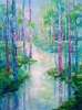 Spring speaking in blue and pink