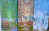 Three Seasons Woodland Walk,  Triptych