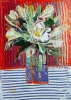 White flowers in vase on table expressions 820