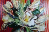 White flowers in vase on table expressions 820