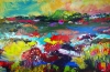 XL Colourful Landscape with Wildflowers 856