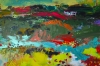 XL Colourful Landscape with Wildflowers 856