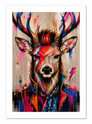Aladdin Stag  - Limited Edition Print