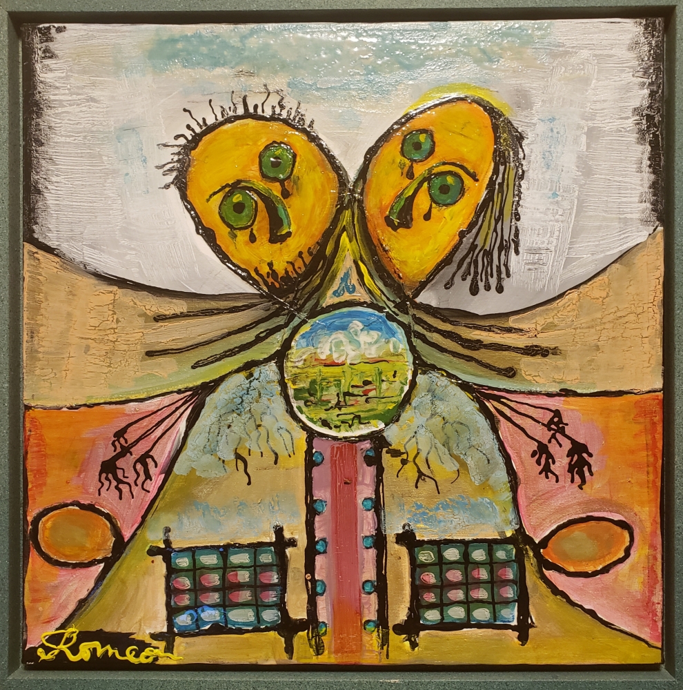 Love, love, love, Acrylic on canvas, 16x16 Inch, 40.5x40.5 cm, SKU 1076