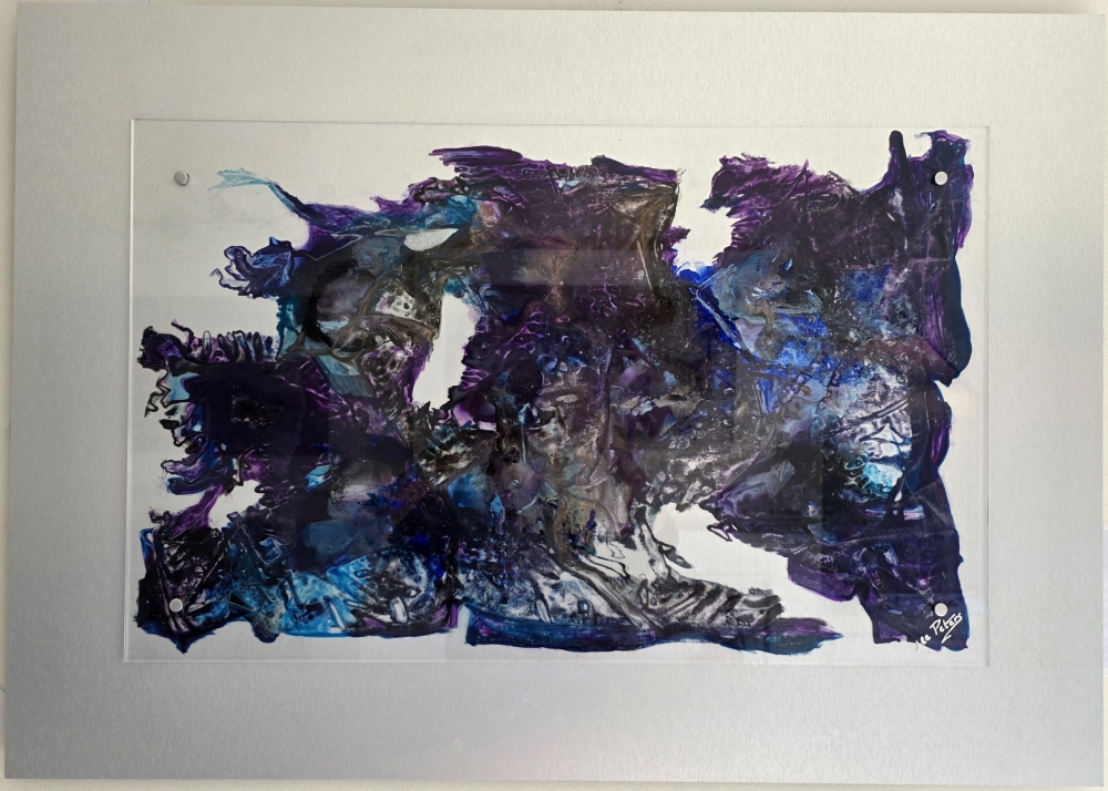 Mountains on Mars ( L original acrylic glass on steel effect)